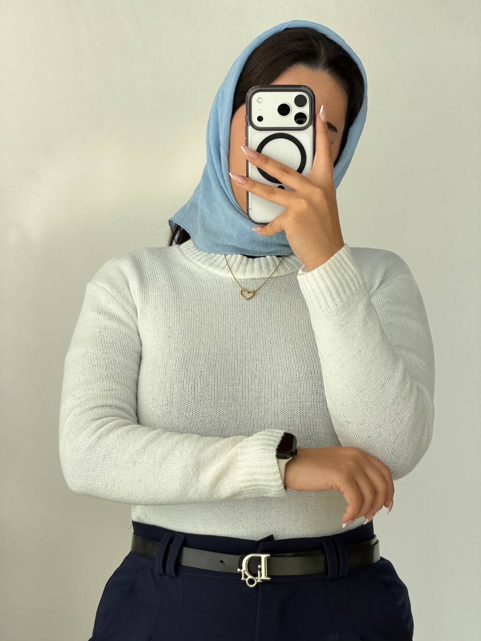 بافت یقه گرد دخترانه